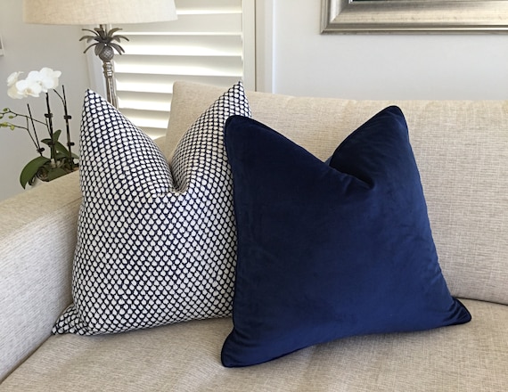 Velvet Cushions Blue Velvet Cushion 