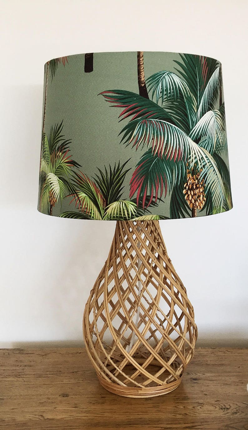 Lampshade Coastal Decor Hawaiian Lamp Shade Beach Tropical Cylinder Barrel