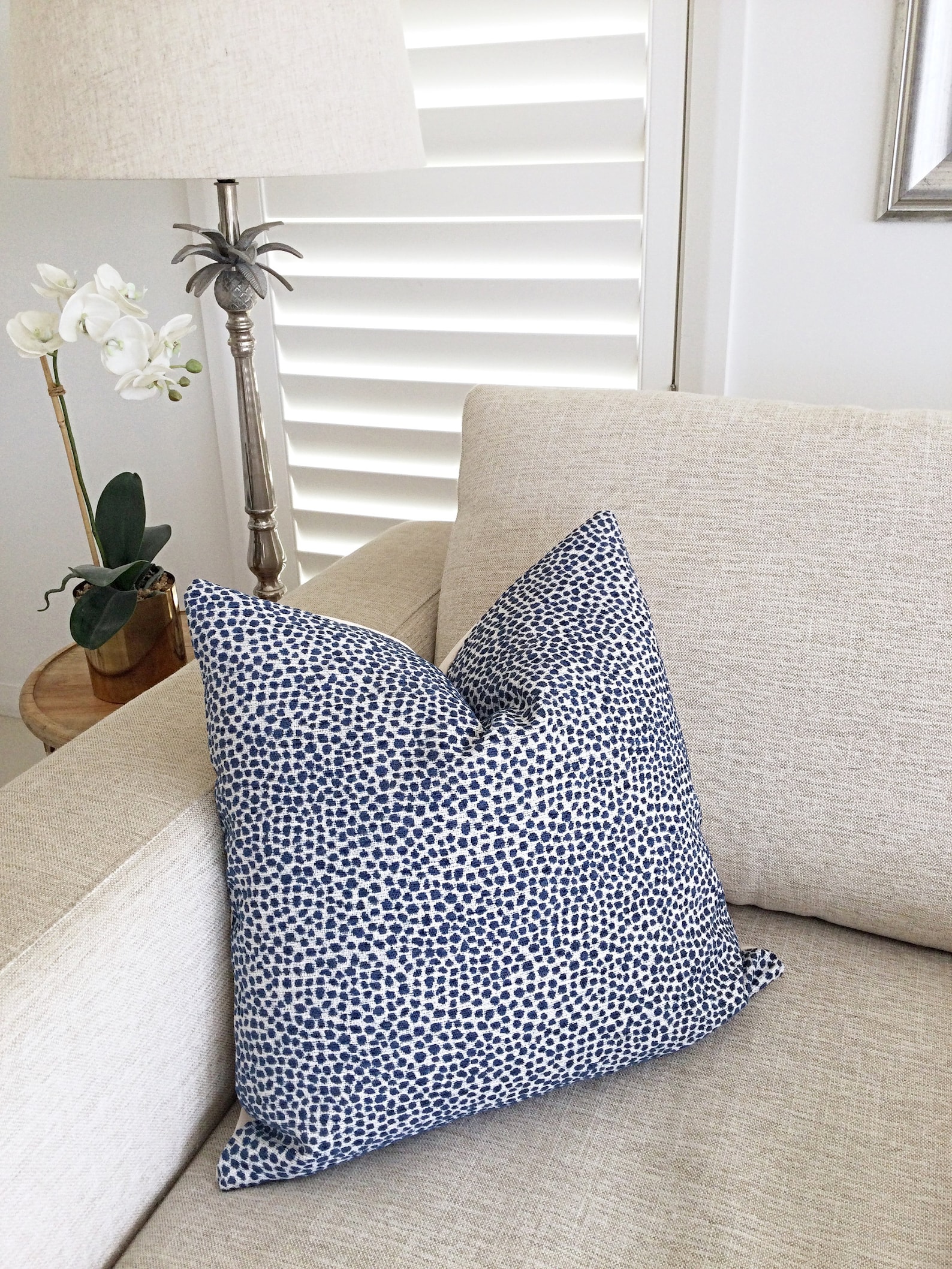 Blue Pillows Blue Cushions Ikat Pointe Pillows Ponte Etsy