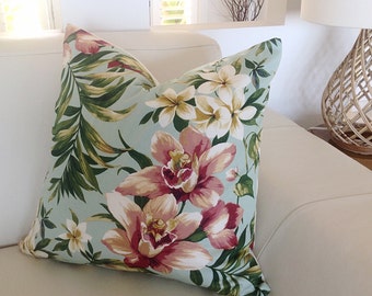 Tropical Pillows Tropical Cushions, Resort Decor, Floral, Scatter Cushions, Throw  Pillows,  Accent Cushion Designer Style Decor