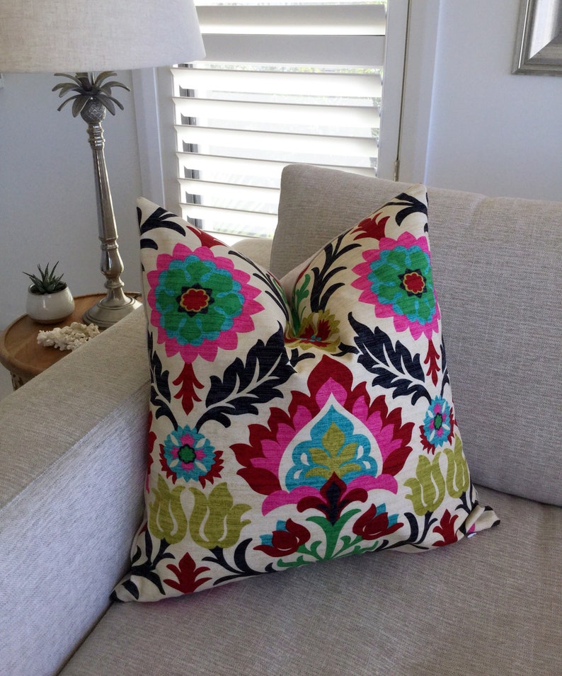 Colourful Cushions Desert Flower Pillow Colourful Desertflower Etsy