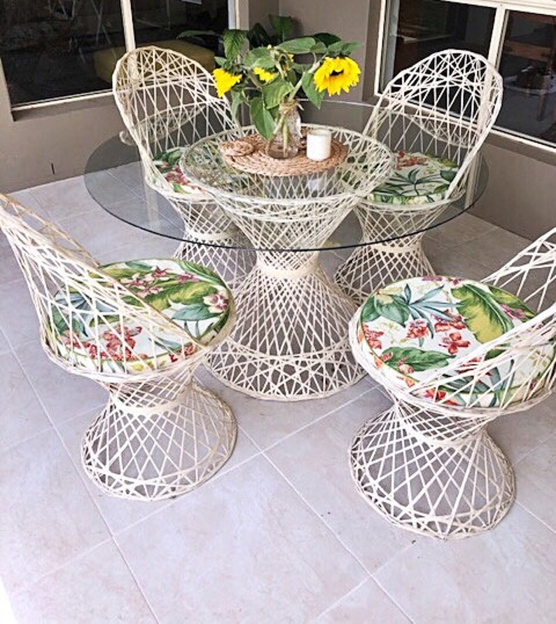 Chair Pad Round Seat Pads Dine Chair Cushion Outdoor Etsy