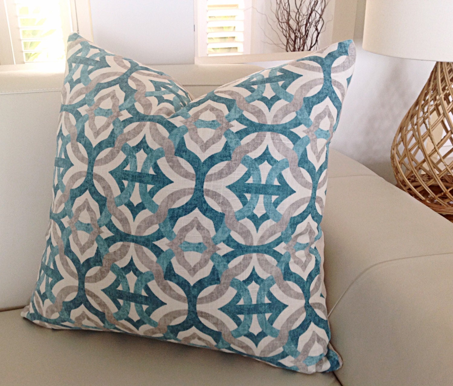 Teal Pillows Teal Linen Pillows Cover Only Modern
