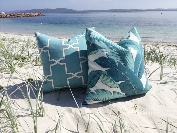 outdoor cushions teal