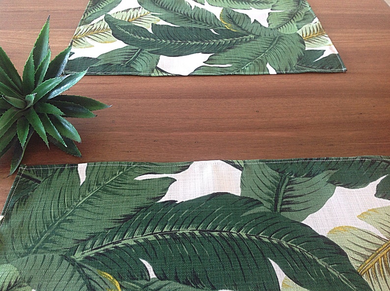 Placemats Outdoor Tropical Decor Outdoor Decor Set of 2 Etsy