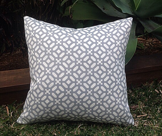 Modern Outdoor Cushions Geometric Grey Outdoor Pillow Outdoor Etsy