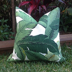 Palm Leaf Kussens, Banana Leaf Outdoor Kussens, Kussenhoes, Outdoor Kussens Tropische Kussenslopen, Kussenhoezen, Tropische Kussens