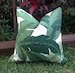 Palm Leaf Cushions, Banana Leaf Outdoor Cushions, Cushion Cover, Outdoor Pillows Tropical Pillow Covers, Cushion Covers,  Tropical Pillows 