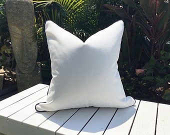 White Outdoor Cushions, Sunbrella Outdoor White Outdoor Pillows, Modern Scatter Cushions, Pillow Cover Only