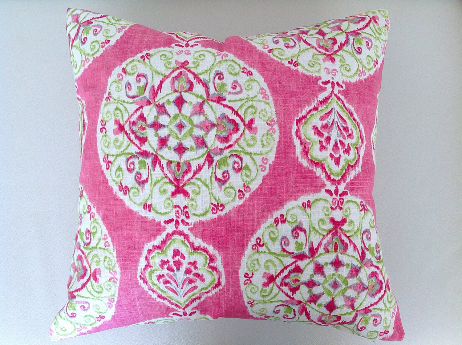 Pink Boho Linen Cushion Boho Pillows Bohemian Cushions Etsy