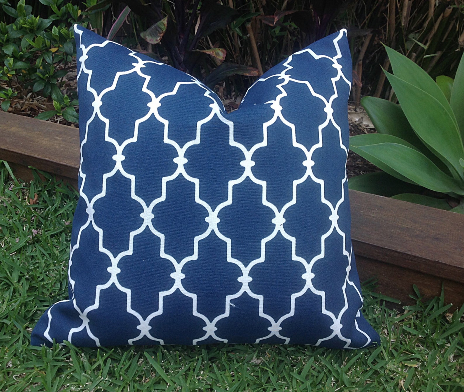 Outdoor Cushions Blue Tropical Outdoor Cushions Hibiscus Etsy Australia