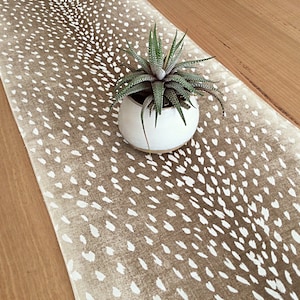 Table Runner. Coastal Beach House Decor. Antelope Table Runner. Linen Table Runner