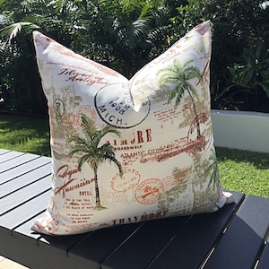 Tropische outdoor kussenhoes, getaway kussenhoes, tropische kussensloop, outdoor kussens, outdoor kussens