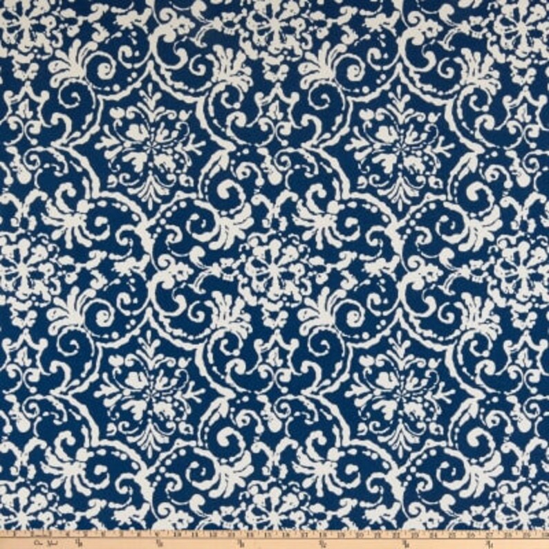 Hamptons Outdoor Cushions Navy Blue and White Outdoor Etsy