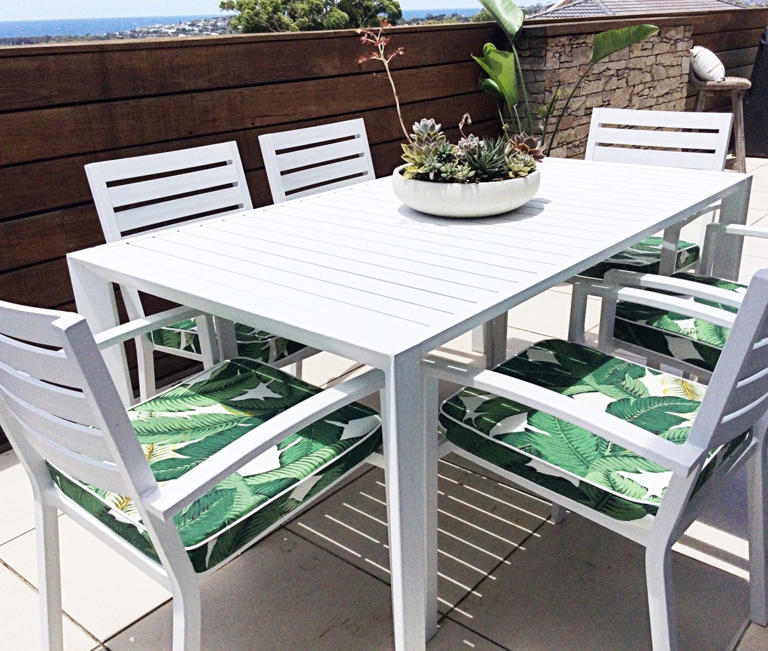 Seat Pads Swaying Palms Outdoor Fabric Seat Pads. Ex Display Stock 6