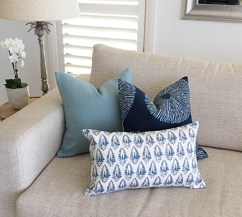 Cushions Blue Cushions Shibori Cushions Linen Cushion Etsy Australia