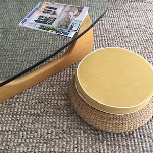 Chair Pads, Seat Pad, Seat Cushion, Yellow Seat Cushion, Bench cushion, stool cushion, tangerine, Blush, Charcoal