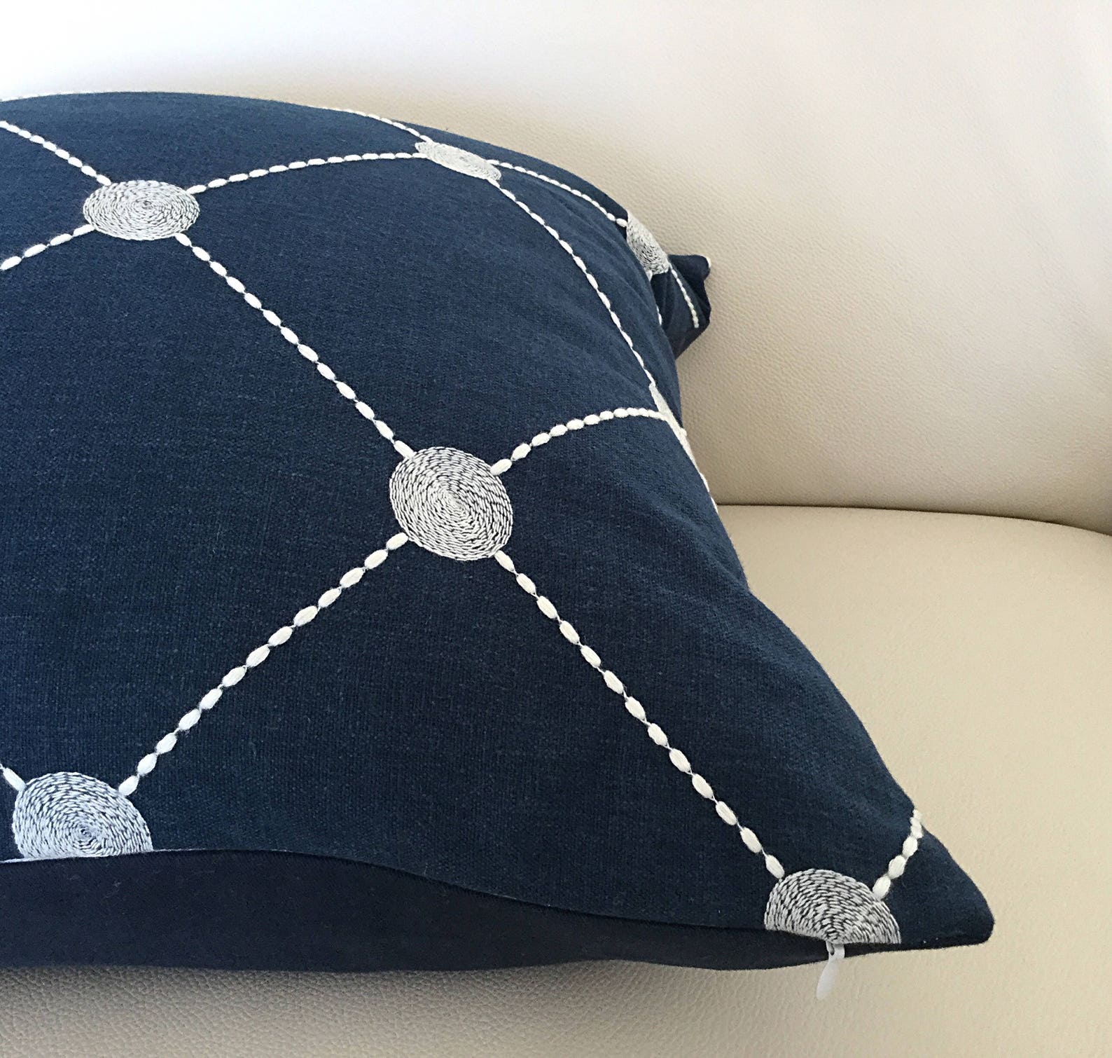 Cushions Navy Cushions Navy Pillows Grey Pillows Cushion Etsy