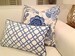 Hampton’s Style Pillow Covers, Hamptons Style Cushion Cover, Floral Linen Pillow, Ivory, Navy, Geometric 