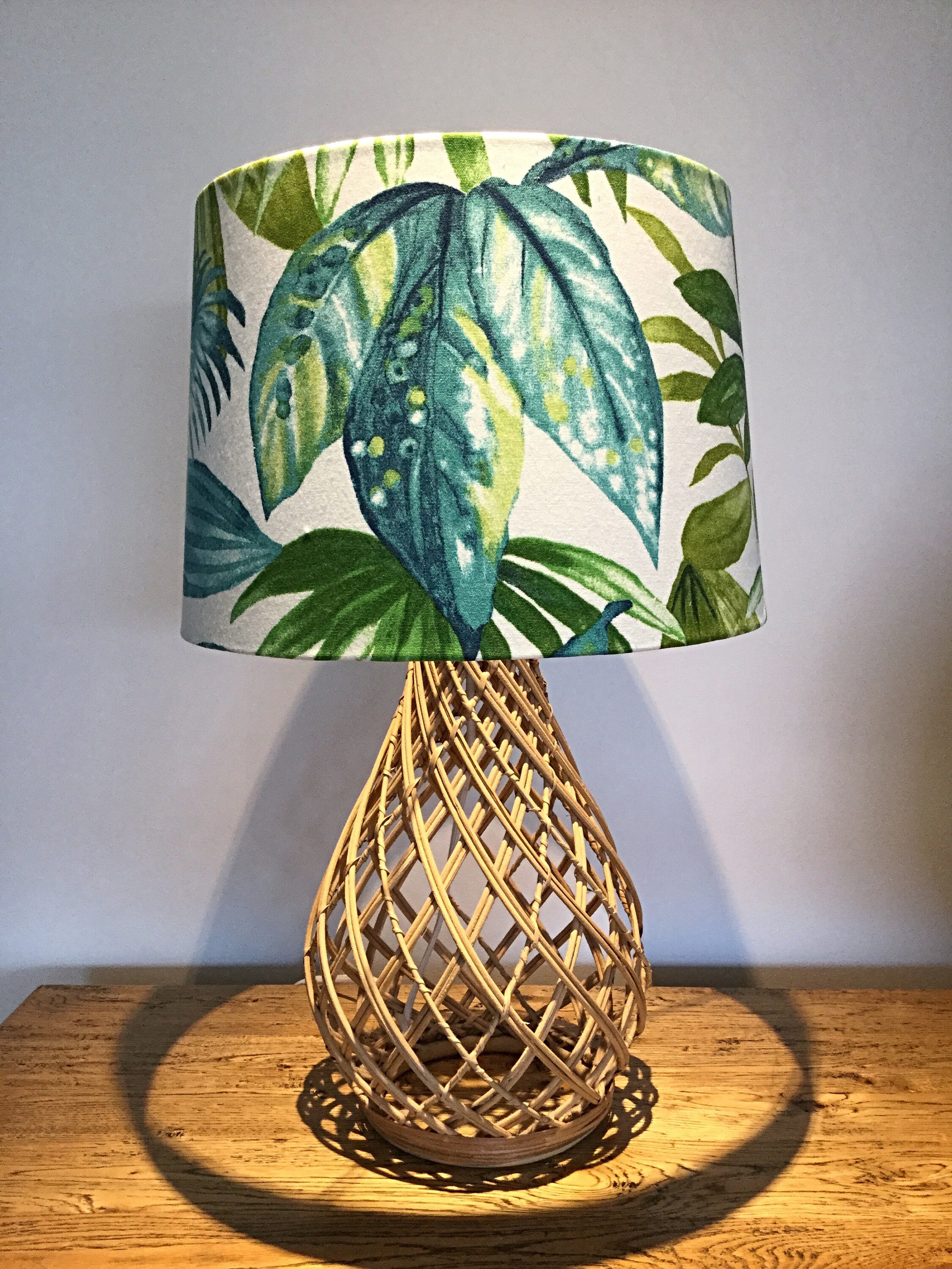 Lampshade Coastal Lamp Shade Palms Lamp Shade Beach Decor | Etsy