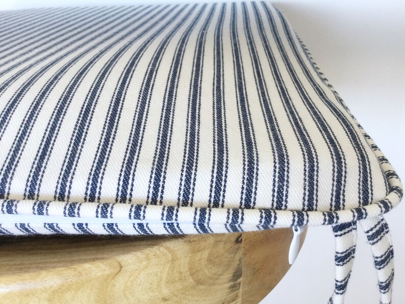 Hamptons Style Chair Pads Stripes Chair Pad Ticking Stripe Etsy