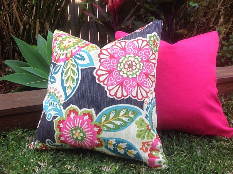 Outdoor Cushions Outdoor Pillows Cover Only. Floral Fiesta Etsy