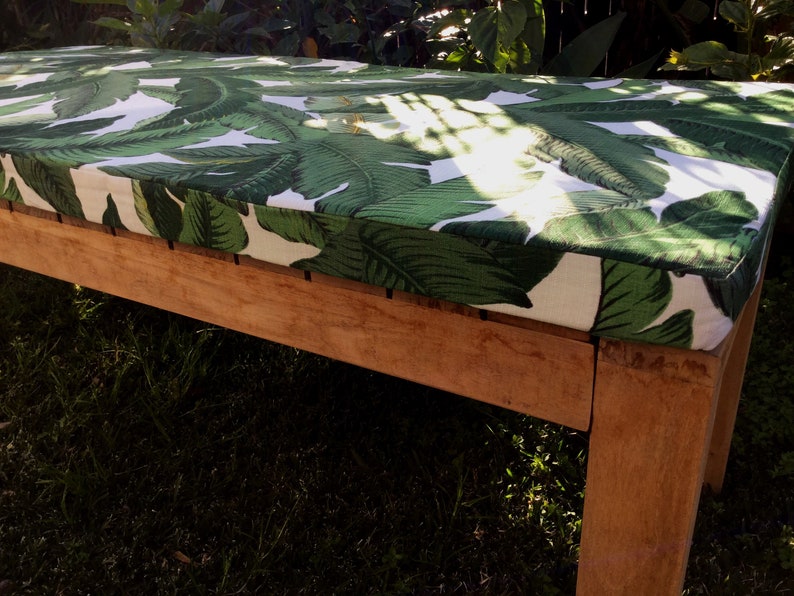 Bench Seat Pads Palm Leaf Cushions Banana Leaf Outdoor Etsy Australia