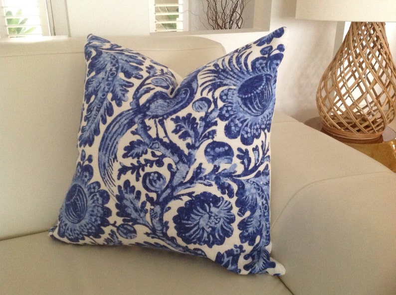 Blue and White Cushions Hampton's Coastal Cushion Cover Etsy