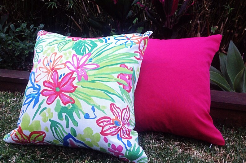 Outdoor Cushions Tropical Outdoor Cushions Hibiscus Flower Etsy Australia