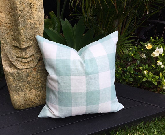 gingham pillows