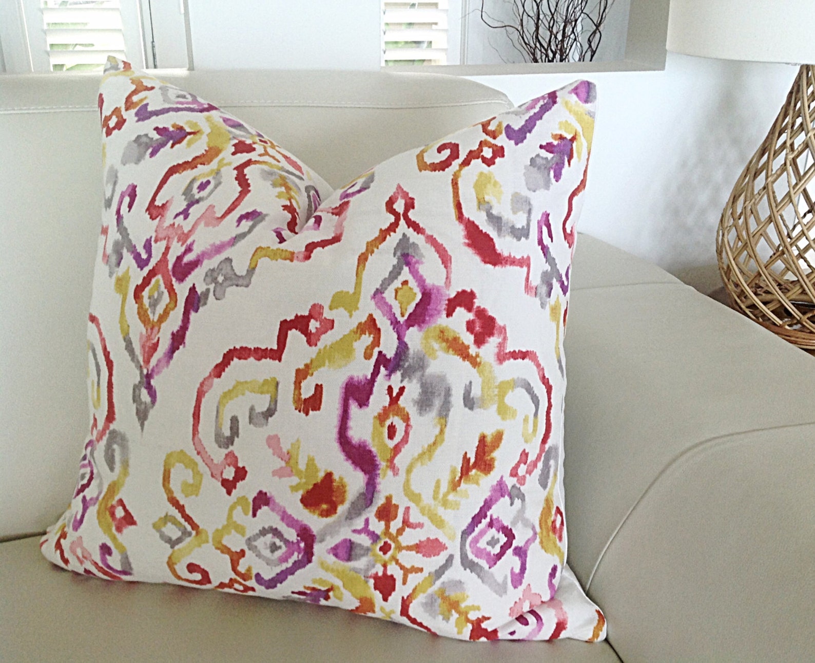 Cushions Boho Cushions Pink Purple Scatter Cushions Linen Etsy