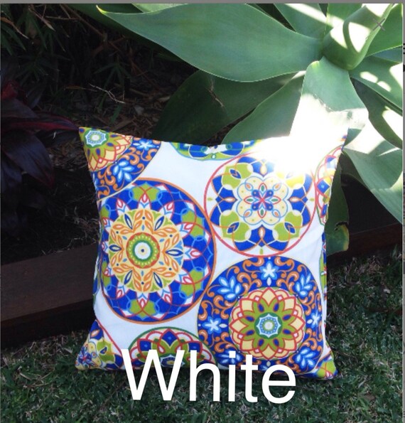 Colourful Outdoor Cushions Pillow Cover Boho Green Navy Red Teal Decorative Lounge Ter Modern Pillows