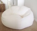 Linen Bean Bag Cover: White, Aqua, Navy - Modern Home Decor