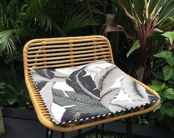 Chair Pads, Palm Leaf Cushions, Banana Leaf Outdoor Cushions, Outdoor Pillows Tropical Chair Pad, Tommy Bahama Fabric Chair Pads