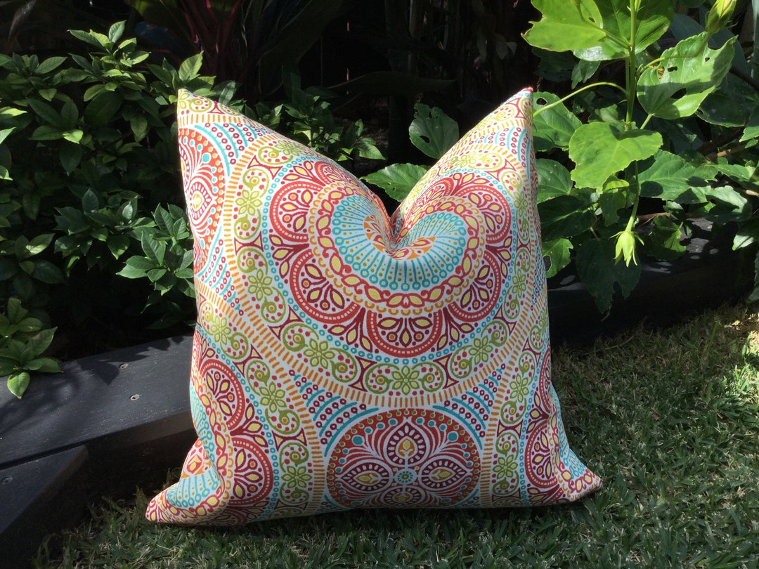Outdoor Pillows Outdoor Cushions Boho Outdoor Cushions Etsy
