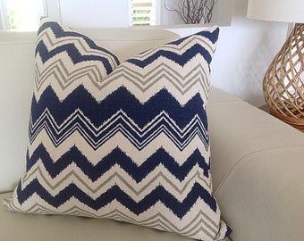 ivory and navy throw pillows
