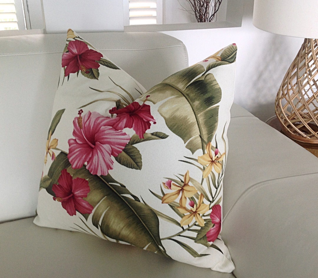 Tropical Pillows Hawaiian Cushion Covers LAST ONE. Lumbar Etsy Australia