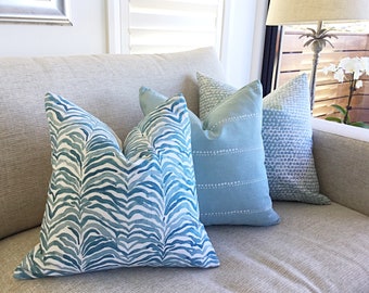 Seafoam Coastal Cushions Beach House Decor, Pillows, Cushions. Serengeti Cushion Cover, Carlo Cushion Cover, Abstract Dots Pillow Cover