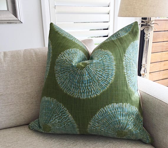 Green Cushions Linen Cushion Cover 