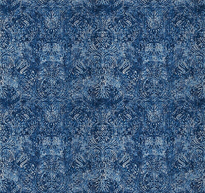 Hampton's Style Cushions Blue and White Damask Cushion Etsy