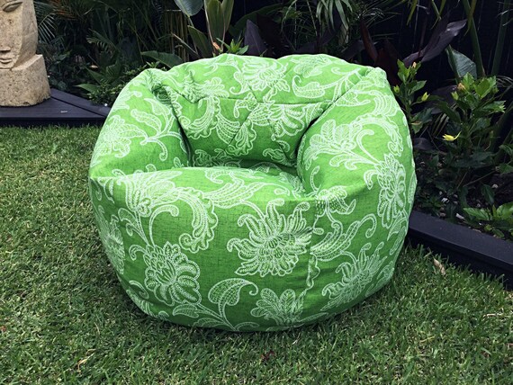 Outdoor Bean Bag Green Indoor Cover Fl New Zealand Indoor Outdoor Bean Bag Cover Fl, Indoor Outdoor Bean Bags Nz