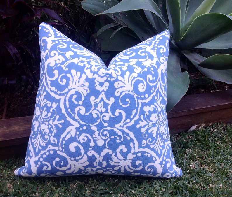 Cornflower Blue indoor/Outdoor Cushions Turquoise Pillows Etsy