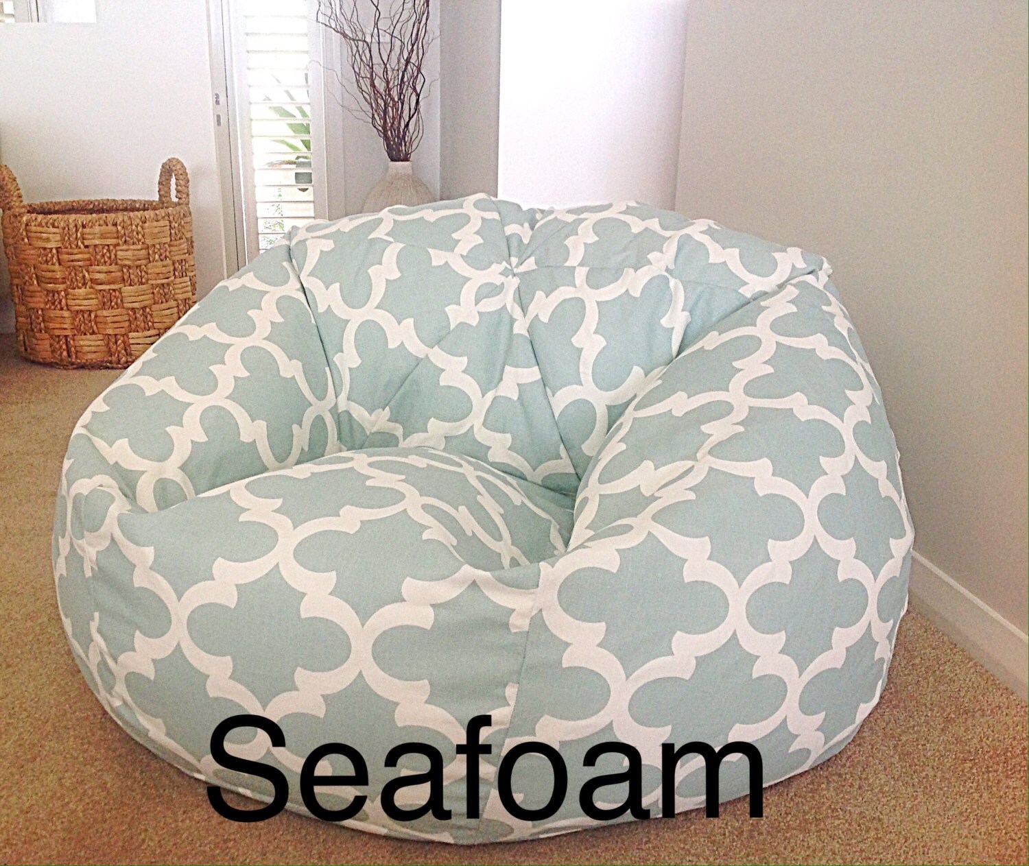 Seafoam Bean Bag Kids Bean Bag Adults Bean Bag the Coastal Etsy Israel