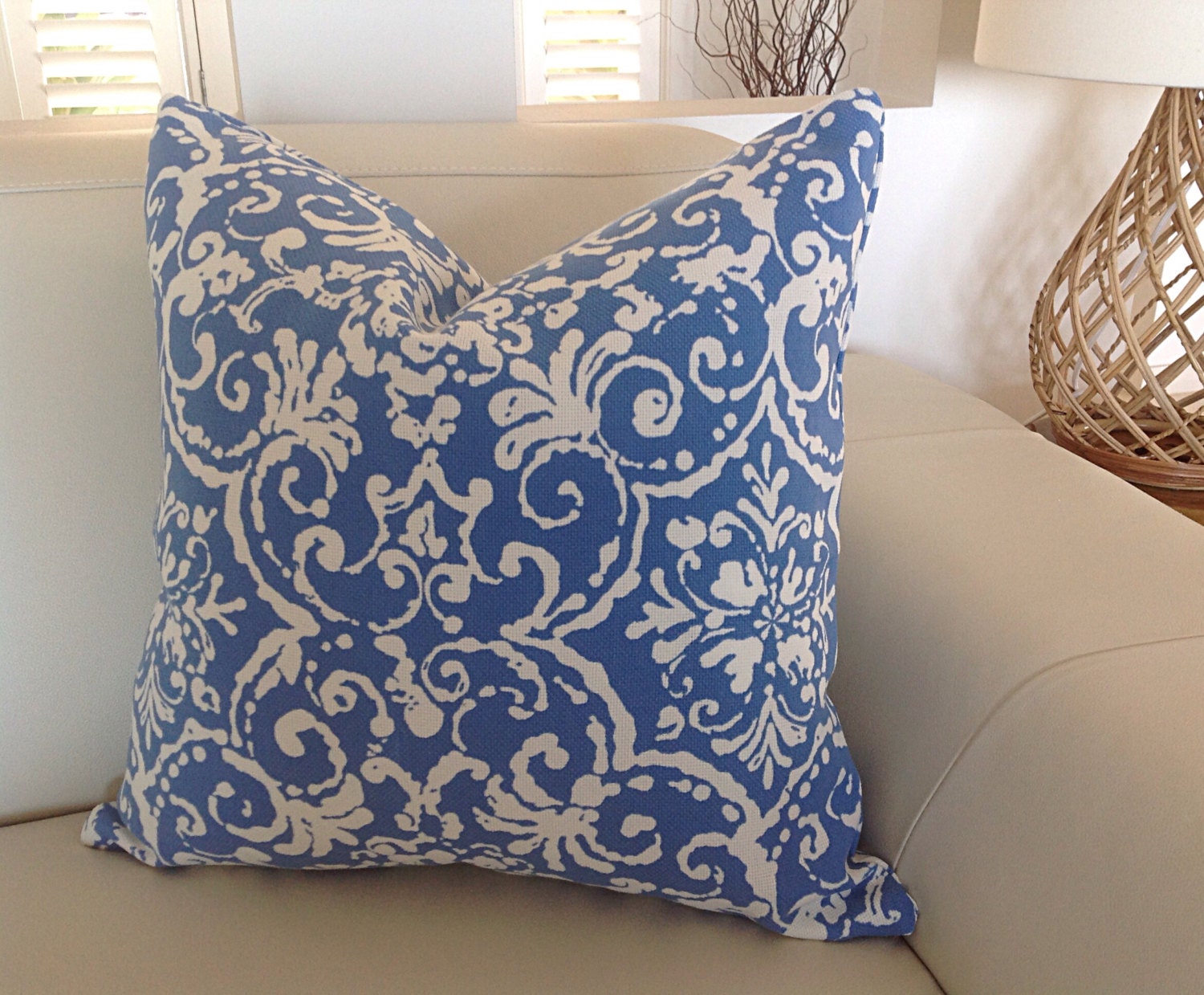 Cornflower Blue indoor/Outdoor Cushions Turquoise Pillows Etsy