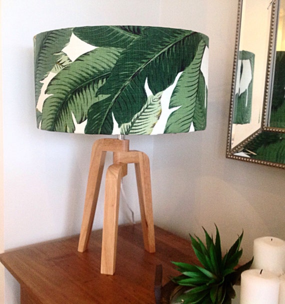 Palm leaf lampshade