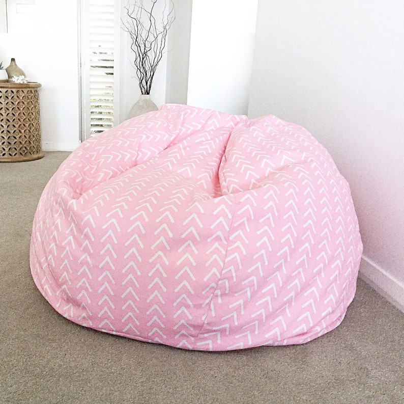 Bean Bag Cover Coastal Boho Bean Bag Pink Bean Bag Cover Etsy