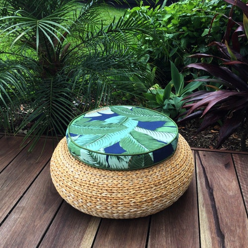 Chair Pad Round Seat Pads Chair Cushion Outdoor Cushions Outdoor Pillows Tropical Chair Pad Tommy Bahama Fabric Chair Pads Etsy UK