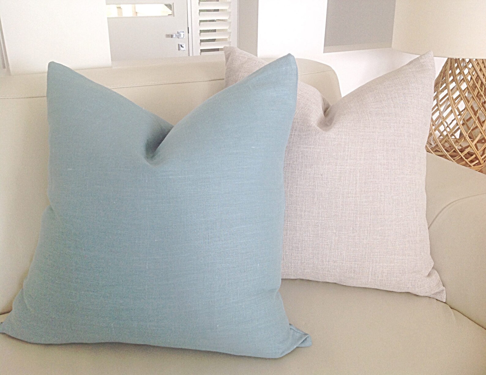 Linen Cushions Seafoam Cushions Cushion Cover Grey Linen Etsy Australia