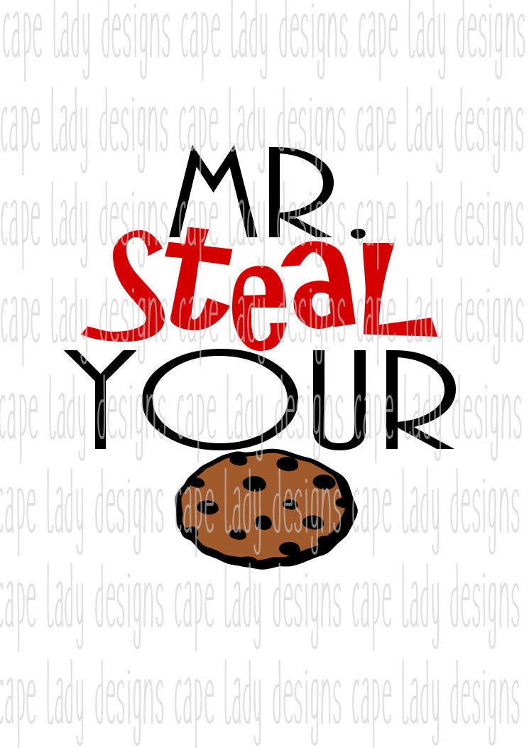 Mr. Steal Your Cookie svg svg dxf eps and png vector | Etsy