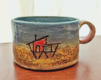 Ceramic Tiny House Tea cup